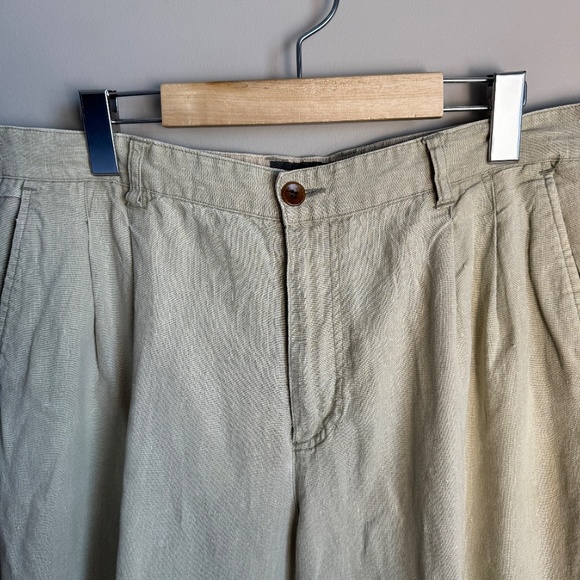 Of The Earth Hemp Men's 100% HEMP Casual Dress Pant Greenish-Beige‎ 36 Pleated - Picture 6 of 16
